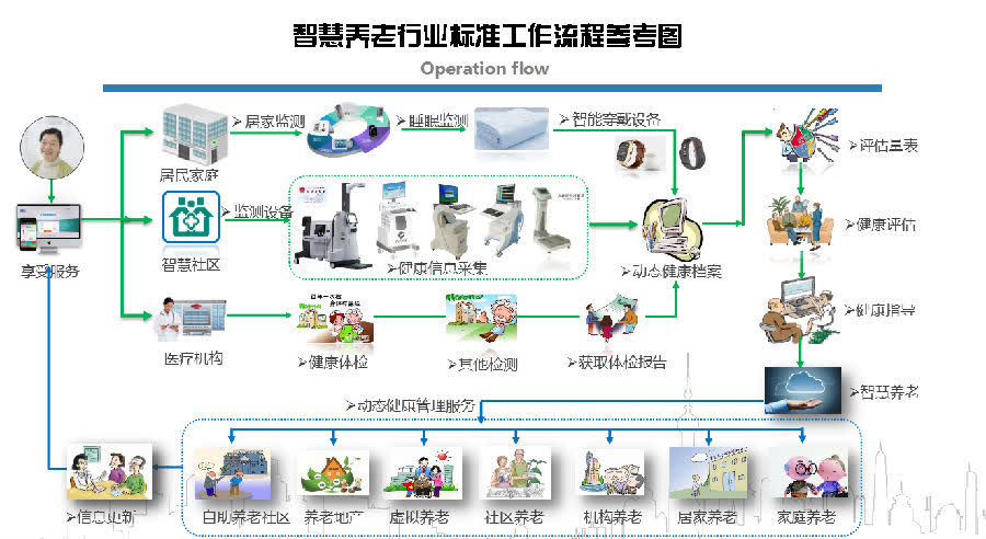 智慧养老行业标准工作流程参考图